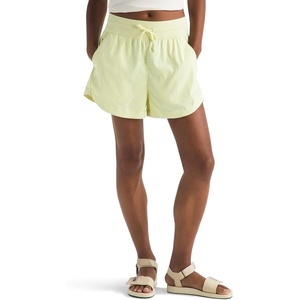 The North Face Women’s Aphrodite Arise 3″ Short (Standard & Plus Size) – Moisture Wicking, Adjustable Elastic Waistband(Lemon Mist)