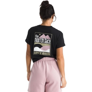 The North Face Women’s Exploring Since ’66 Relaxed Short Sleeve Tee – Casual Graphic T-Shirt, Regular Fit, Cotton Fabric(Tnf Black)
