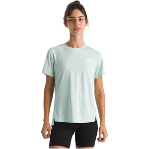 The North Face Women’s Flex Short-Sleeve Tee – Moisture Wicking, Forward Set Side Seams, Split Hem(Opal Frost)