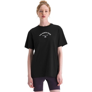 The North Face Women’s Home Relaxed Short Sleeve Tee – Casual Graphic T-Shirt, Regular Fit, Soft Cotton Fabric(Tnf Black)