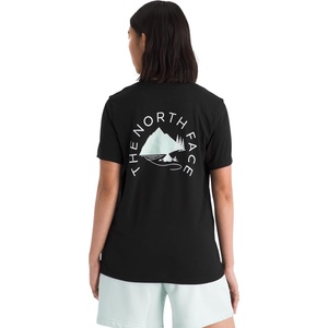 The North Face Women’s Monte Regular Short Sleeve Graphic Tee – Casual Graphic T-Shirt, Regular Fit, Soft Cotton Blend(Tnf Black)