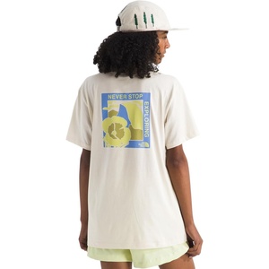 The North Face Women’s Wildflower Trails Short-Sleeve Tee – Casual Stylish Graphic T-Shirt, Relaxed Fit, Soft Cotton Fabric(White Dune)