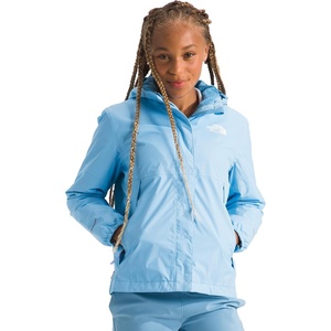 The North Face girls Warm Antora Waterproof Rain Jacket(Cornflower)