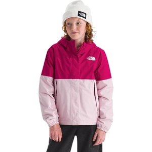 The North Face girls Warm Antora Waterproof Rain Jacket(Lali Guran/Pale Blossom)