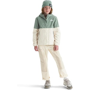 The North Face girls Warm Antora Waterproof Rain Jacket(Slate Moss/White Dune)