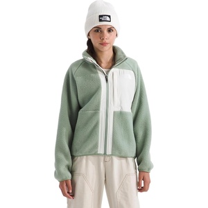 The North Face girls Yumiori Full Zip Jacket (Little Kid/Big Kid)(Slate Moss/White Dune)
