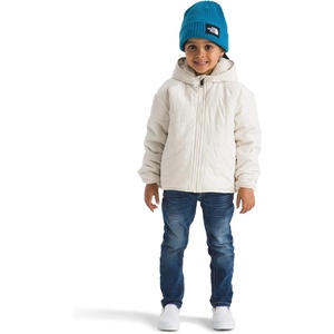 The North Face unisex-baby Reversible Shasta Full Zip Hooded Jacket(White Dune)