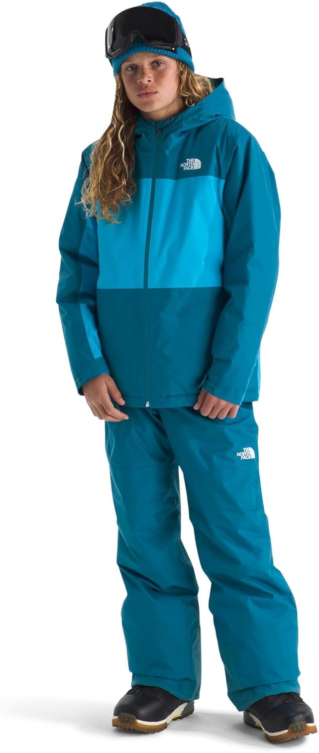 image:imageTHE NORTH FACE Boys Freedom Insulated Pant Waterproof for Ski amp Snowboard Gaiters Adjustable Waist Zip PocketsDusk Blue