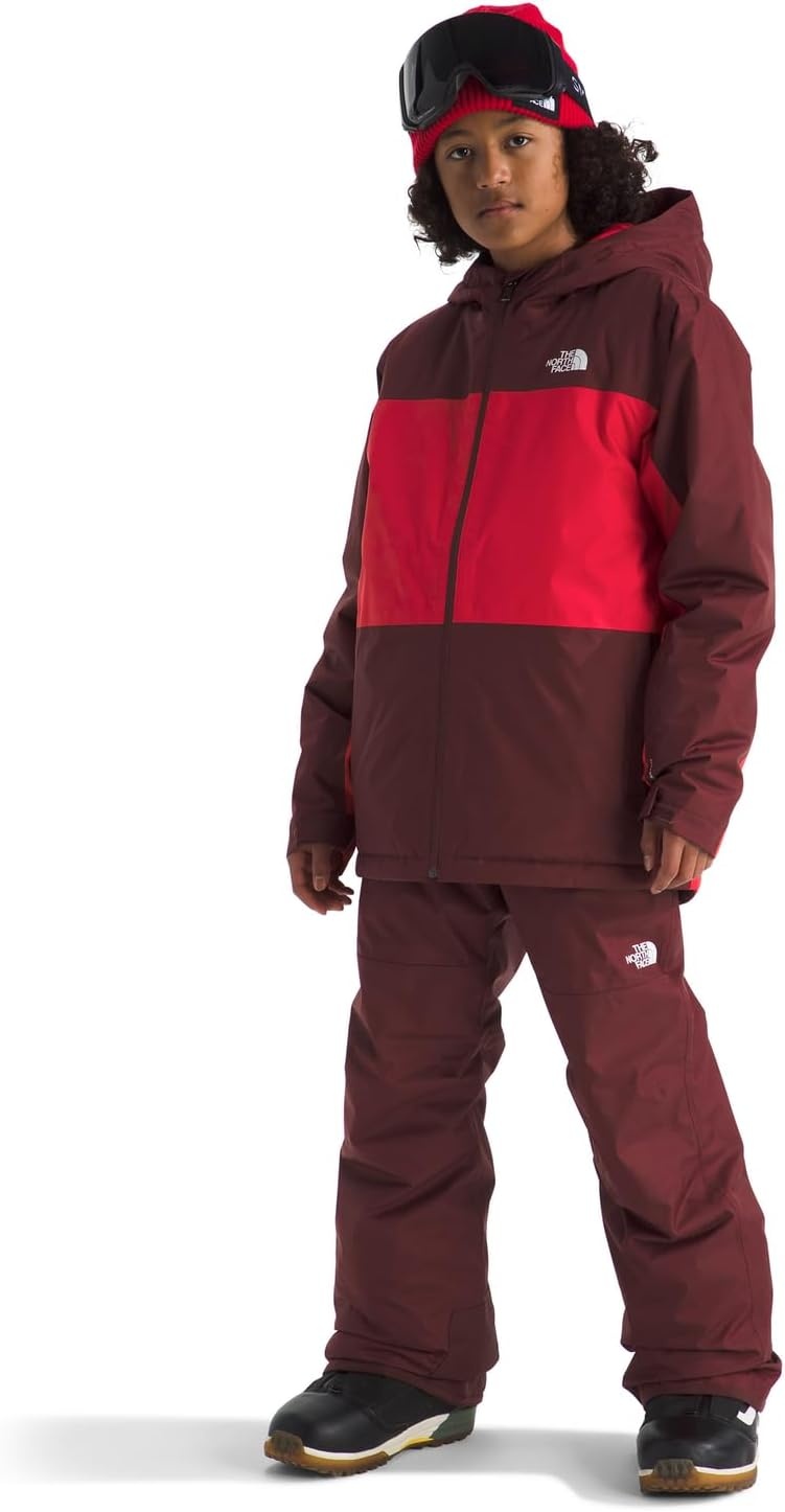 image:imageTHE NORTH FACE Boys Freedom Insulated Pant Waterproof for Ski amp Snowboard Gaiters Adjustable Waist Zip PocketsSumac