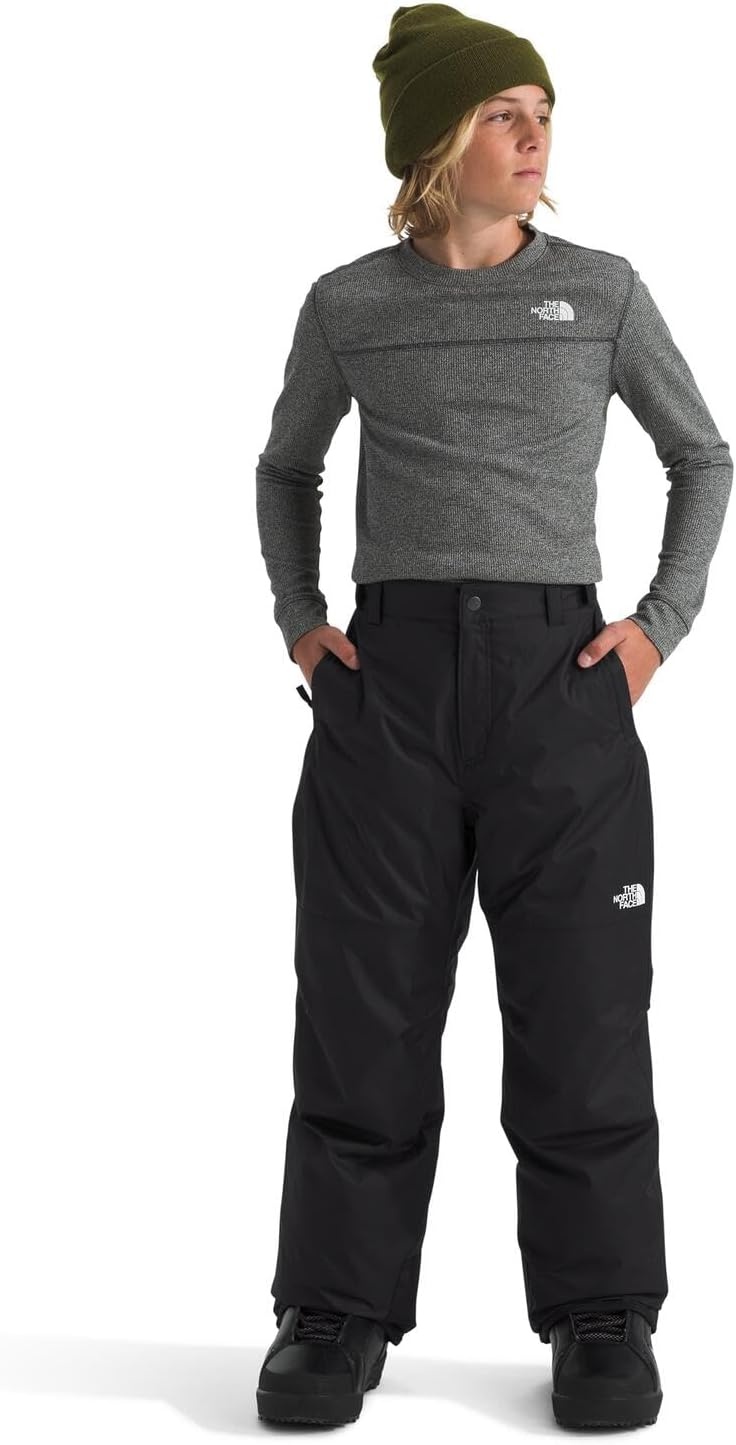 image:imageTHE NORTH FACE Boys Freedom Insulated Pant Waterproof for Ski amp Snowboard Gaiters Adjustable Waist Zip PocketsTnf Black