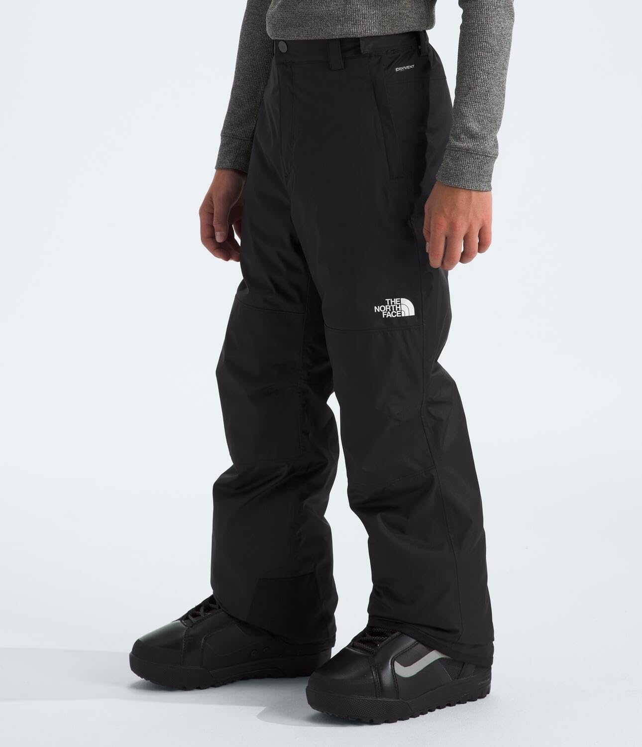image:imageTHE NORTH FACE Boys Freedom Insulated Pant Waterproof for Ski amp Snowboard Gaiters Adjustable Waist Zip PocketsTnf Black
