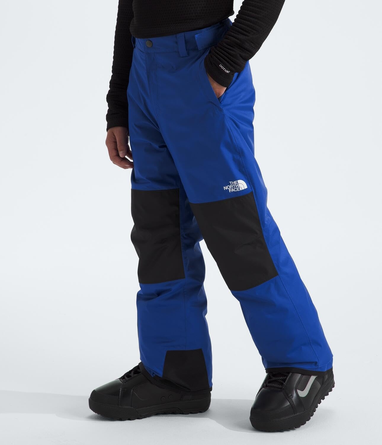 image:imageTHE NORTH FACE Boys Freedom Insulated Pant Waterproof for Ski amp Snowboard Gaiters Adjustable Waist Zip PocketsTnf Blue
