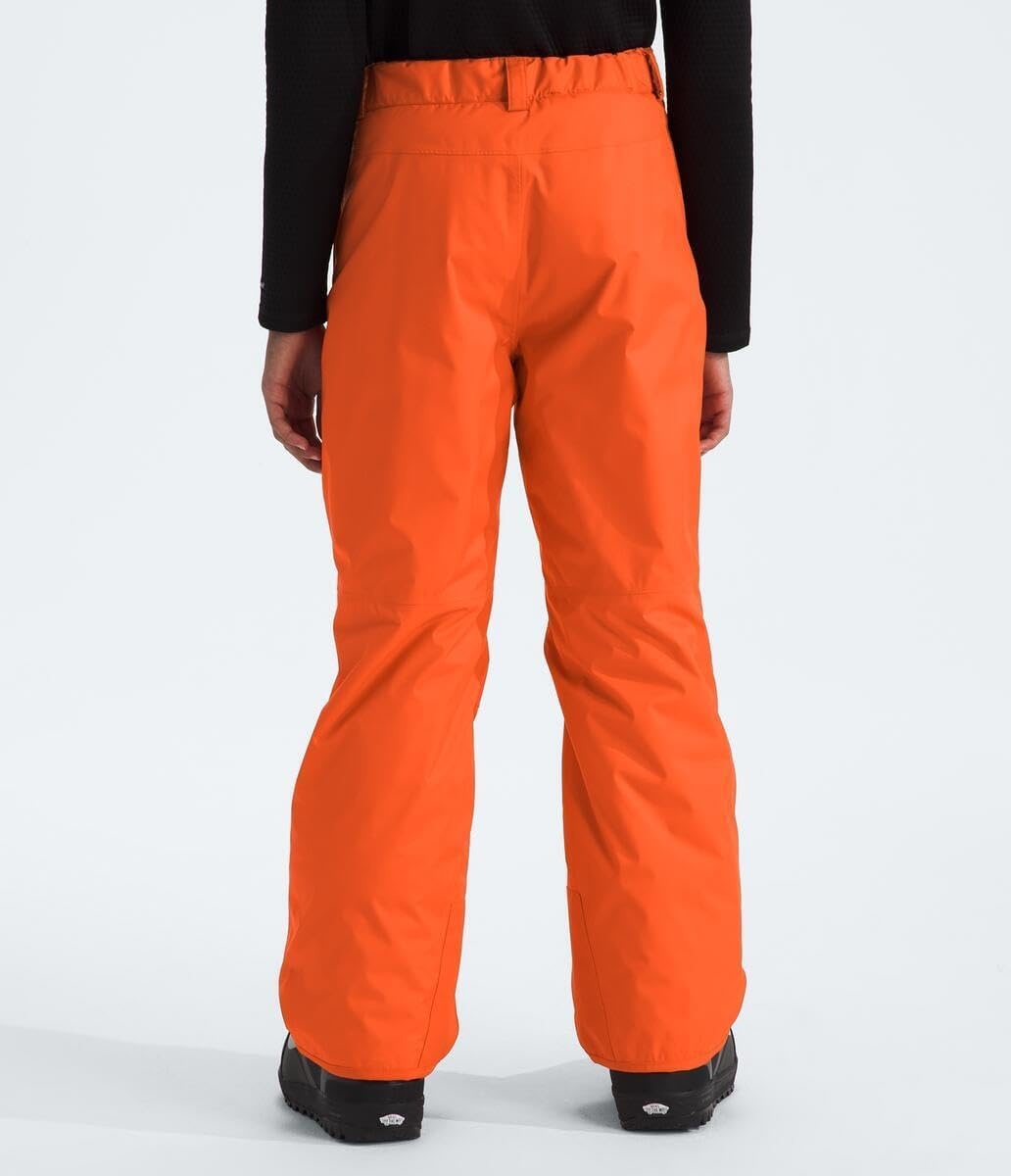 image:imageTHE NORTH FACE Boys Freedom Insulated Pant Waterproof for Ski amp Snowboard Gaiters Adjustable Waist Zip PocketsTnf Orange