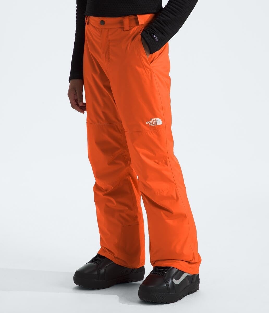 image:imageTHE NORTH FACE Boys Freedom Insulated Pant Waterproof for Ski amp Snowboard Gaiters Adjustable Waist Zip PocketsTnf Orange