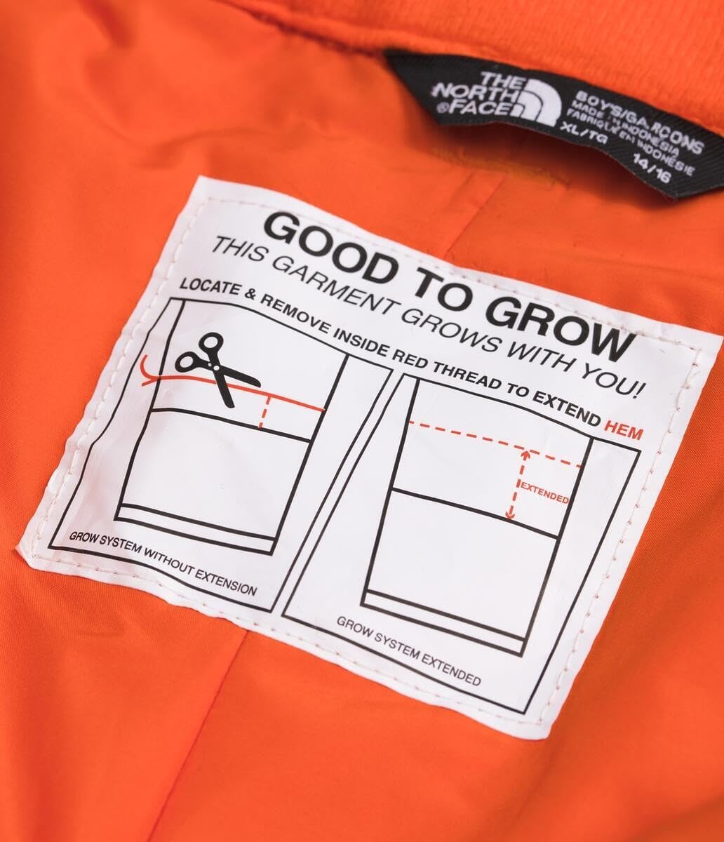 image:imageTHE NORTH FACE Boys Freedom Insulated Pant Waterproof for Ski amp Snowboard Gaiters Adjustable Waist Zip PocketsTnf Orange