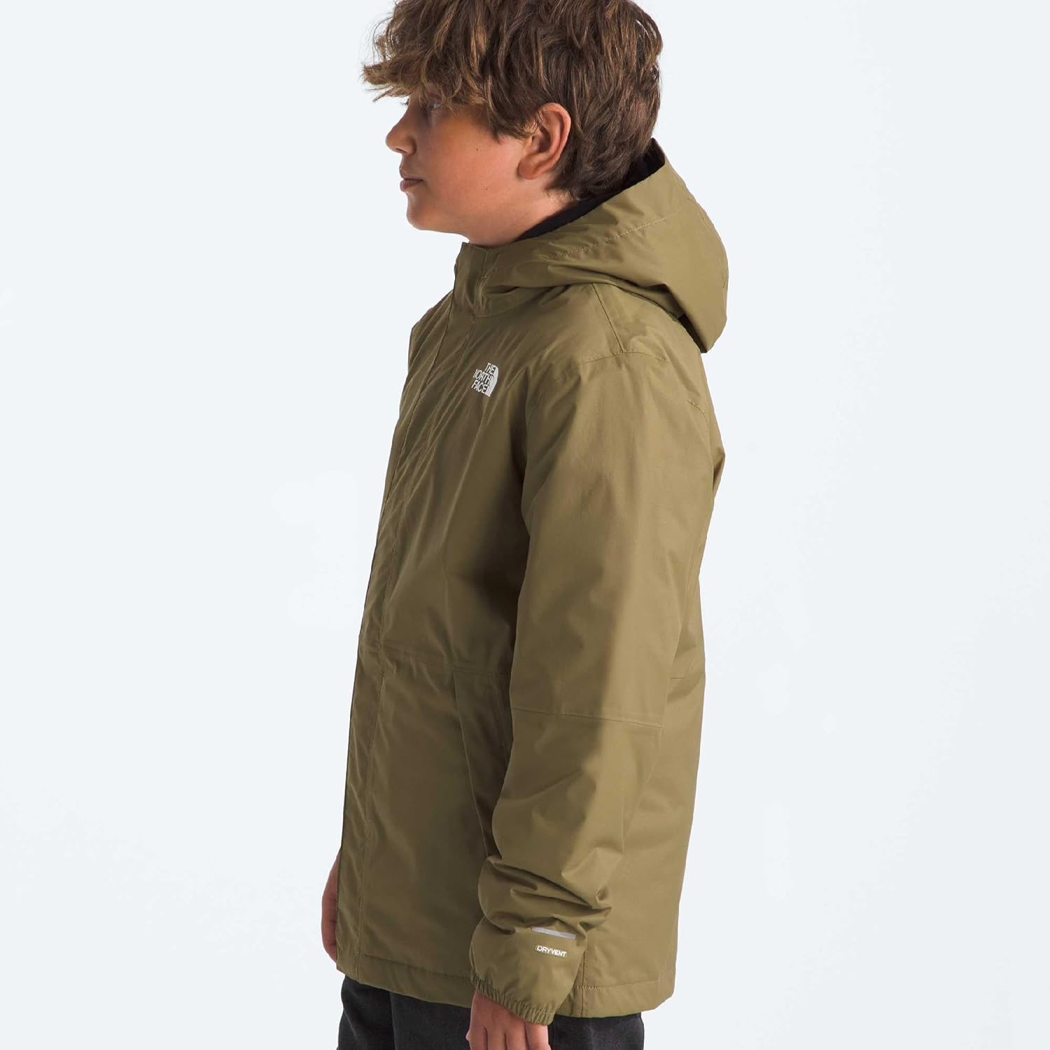 image:imageTHE NORTH FACE Boys Warm Antora Rain Jacket Waterproof Breathable Heatseeker Insulation 3piece Hood Zip PocketsCedar