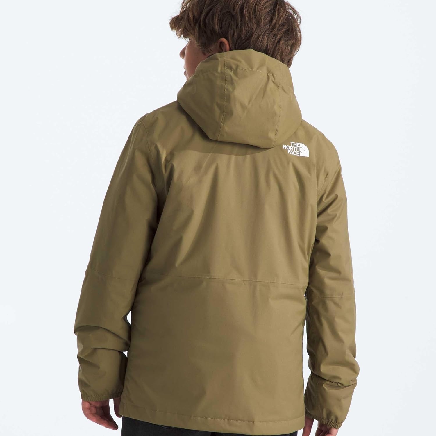 image:imageTHE NORTH FACE Boys Warm Antora Rain Jacket Waterproof Breathable Heatseeker Insulation 3piece Hood Zip PocketsCedar
