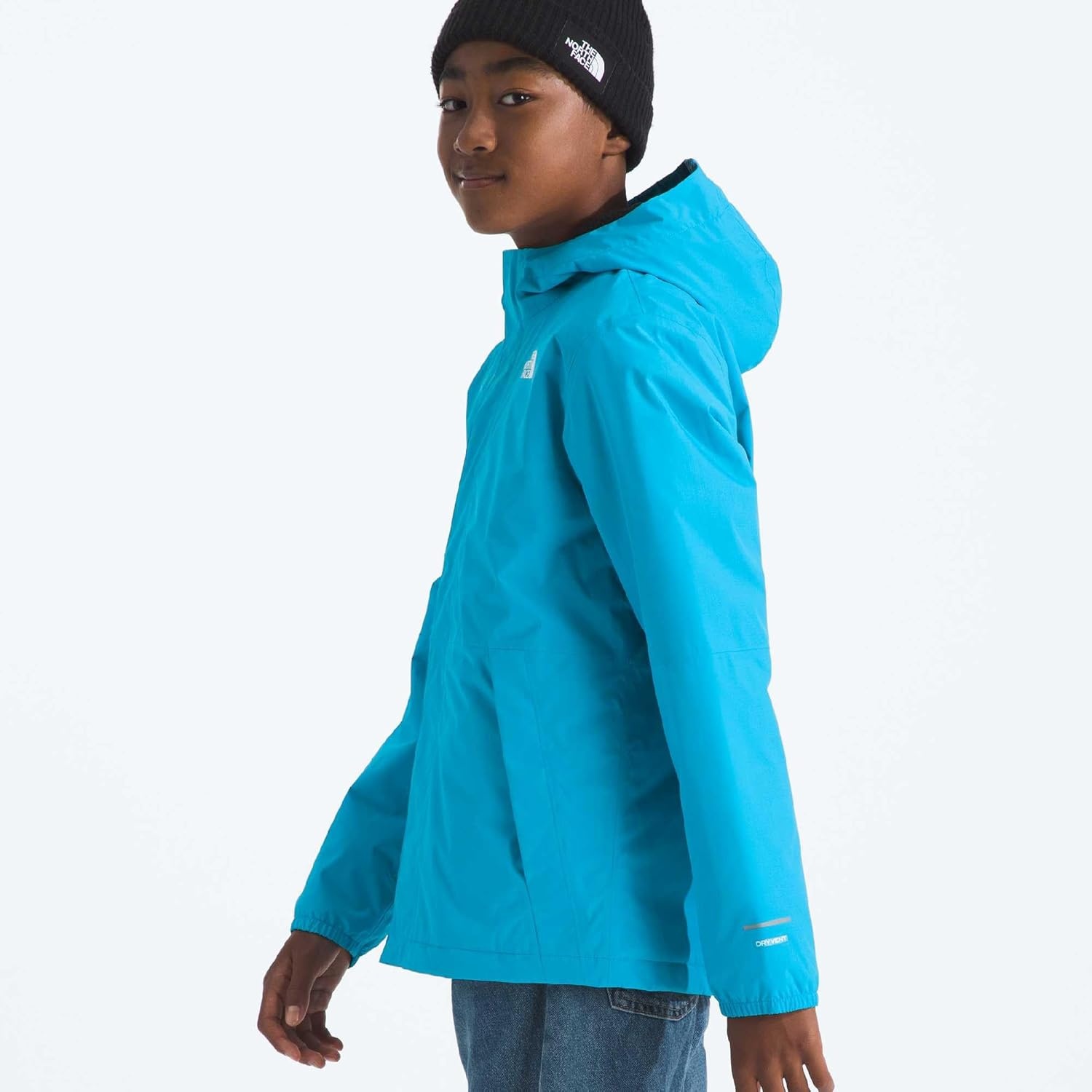 image:imageTHE NORTH FACE Boys Warm Antora Rain Jacket Waterproof Breathable Heatseeker Insulation 3piece Hood Zip PocketsMeridian Blue