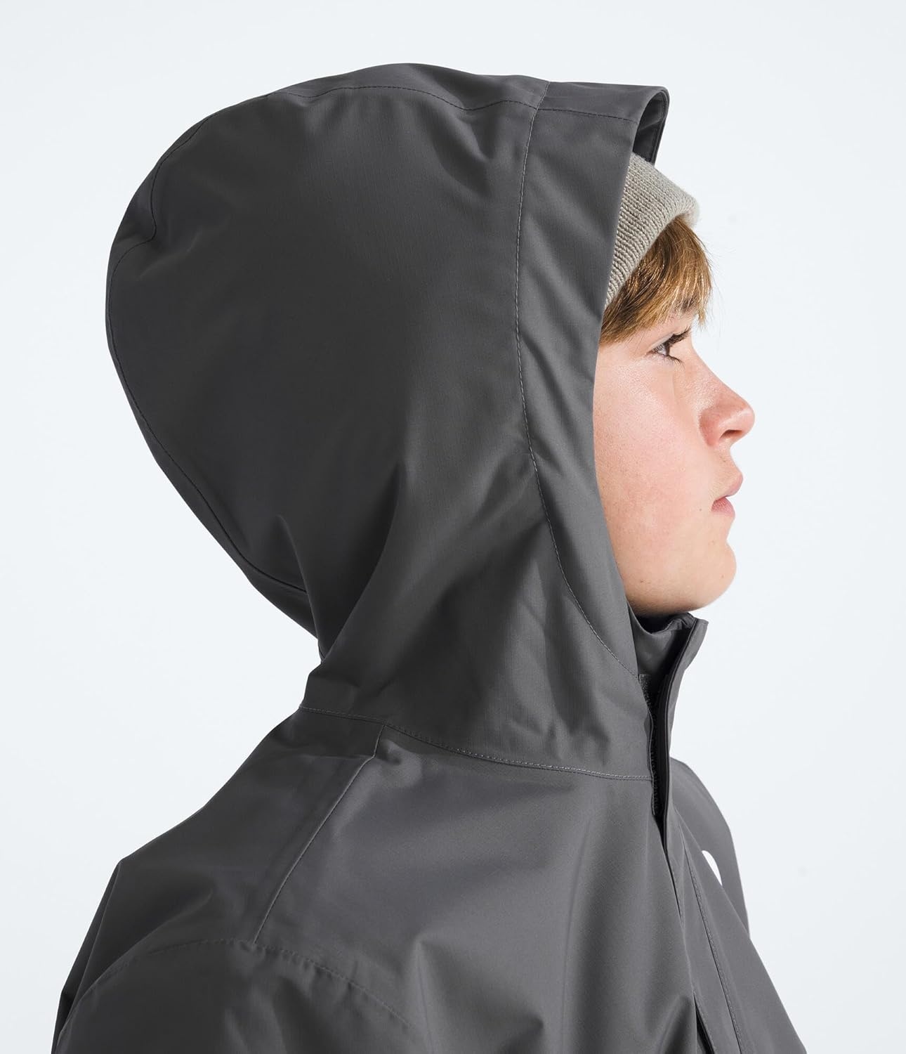image:imageTHE NORTH FACE Boys Warm Antora Rain Jacket Waterproof Breathable Heatseeker Insulation 3piece Hood Zip PocketsSmoked Pearl