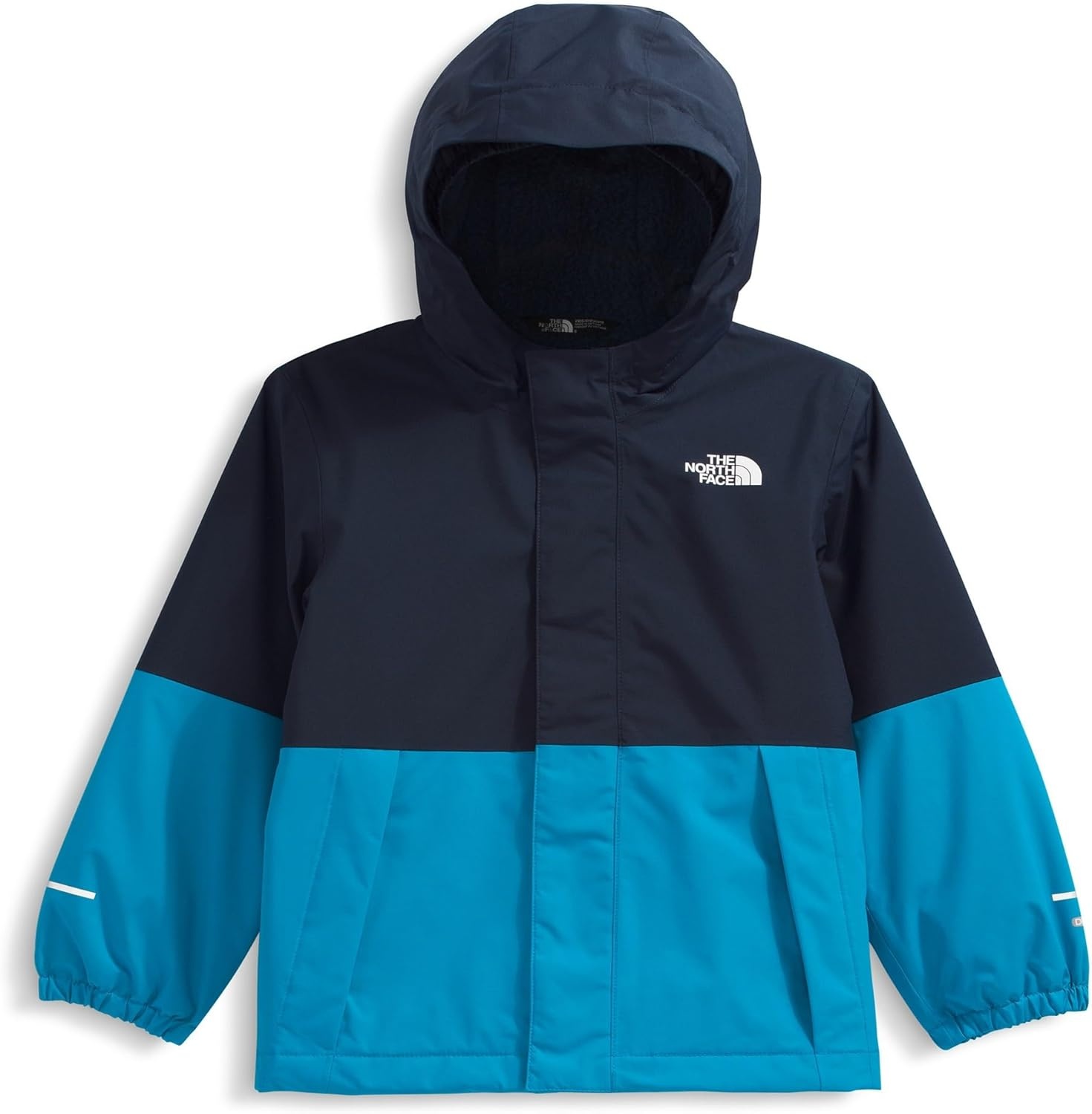image:imageTHE NORTH FACE Boys Warm Antora Rain Jacket Waterproof Breathable Heatseeker Insulation 3piece Hood Zip PocketsSummit NavyDusk Blue