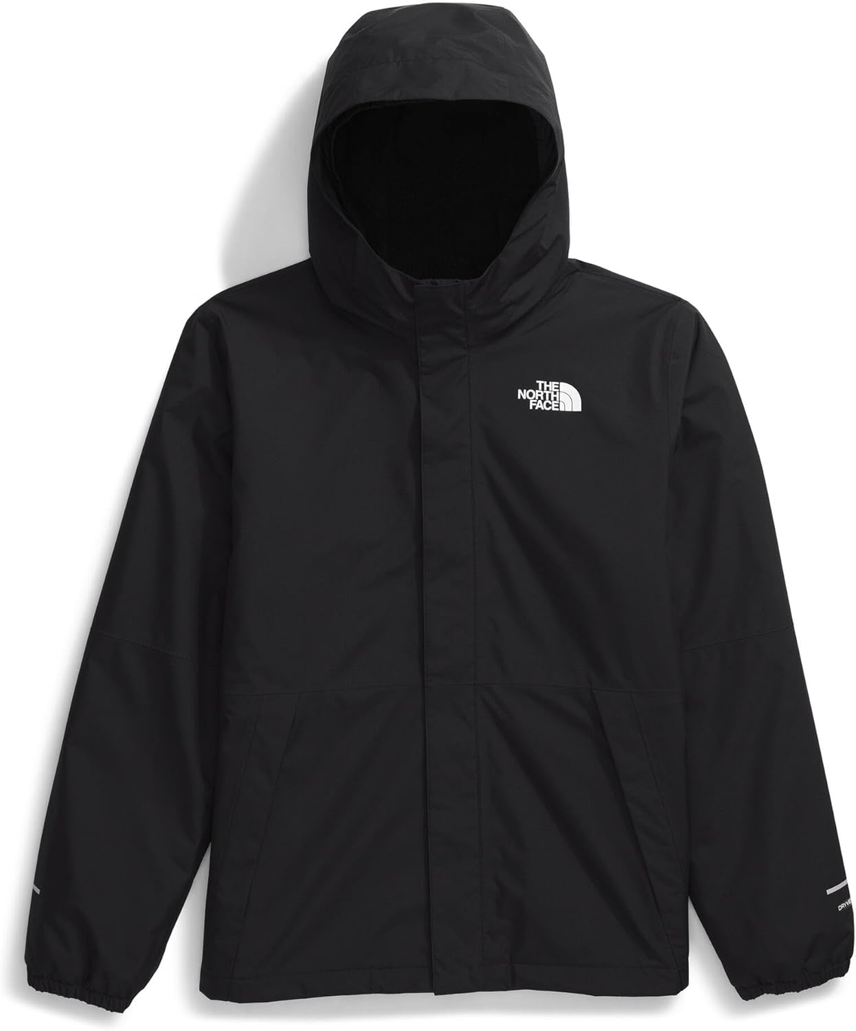 image:imageTHE NORTH FACE Boys Warm Antora Rain Jacket Waterproof Breathable Heatseeker Insulation 3piece Hood Zip PocketsTnf BlackTnf Black