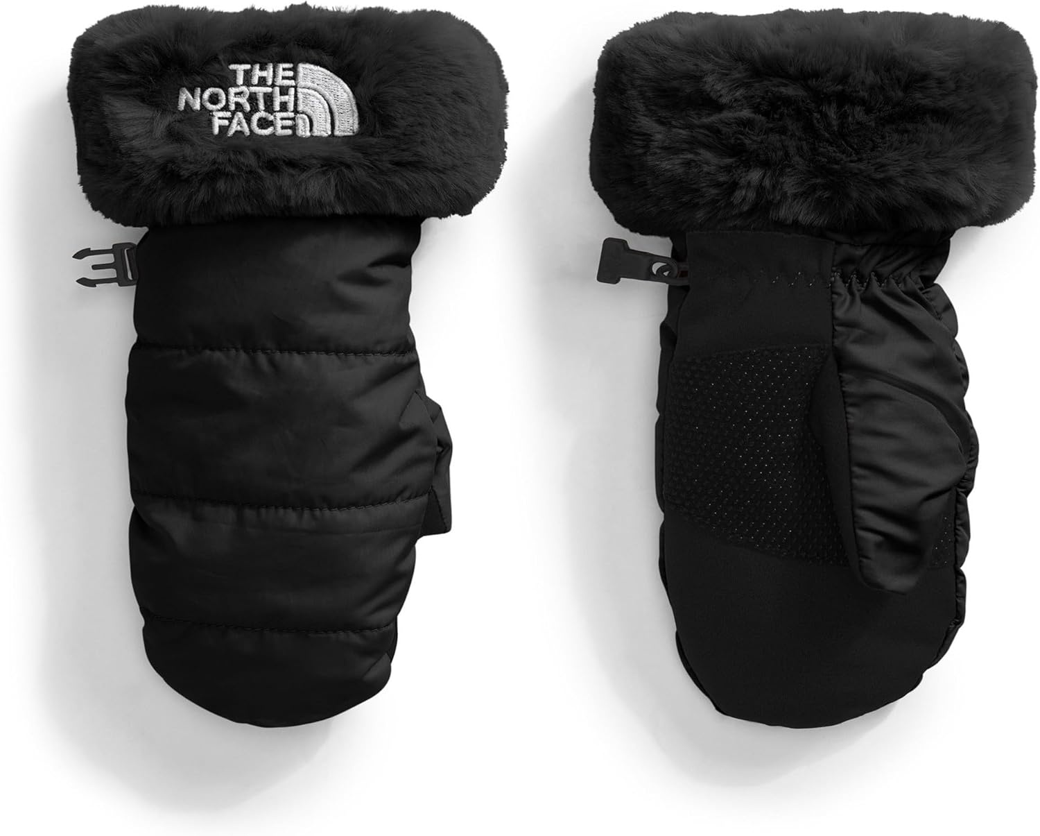image:imageTHE NORTH FACE Girls Shasta Mitt Touchscreen Compatible Water Repellent Moisture Wicking Wind Resistant Fleece LiningTnf Black Tnf Black