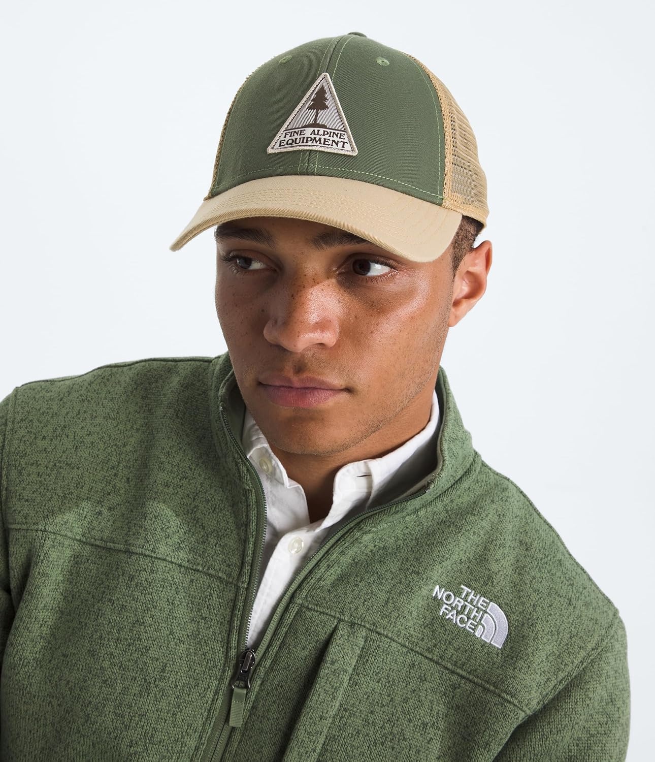 image:imageTHE NORTH FACE Graphic Mudder Trucker Snapback Baseball Cap for Men amp Women Casual Everyday Summer HatBark MistKhaki Stone