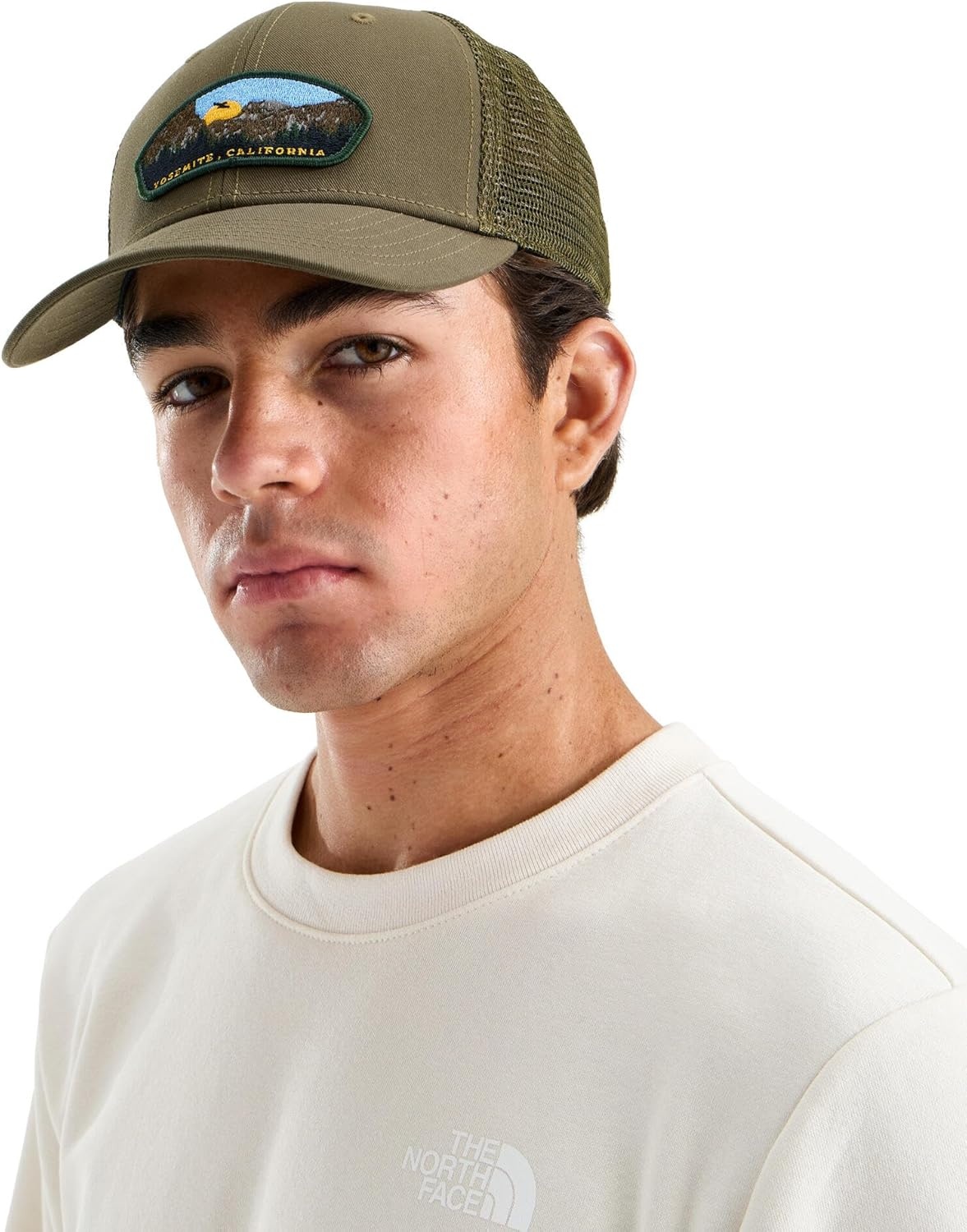 image:imageTHE NORTH FACE Graphic Mudder Trucker Snapback Baseball Cap for Men amp Women Casual Everyday Summer HatCaraway SeedYosemite Patch