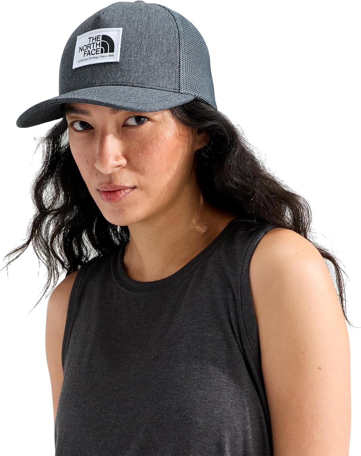 image:imageTHE NORTH FACE Keep It Patched Trucker Deep Fit Snapback Hat for Men amp Women With Breathable Mesh PanelsTnf Medium Grey Heather