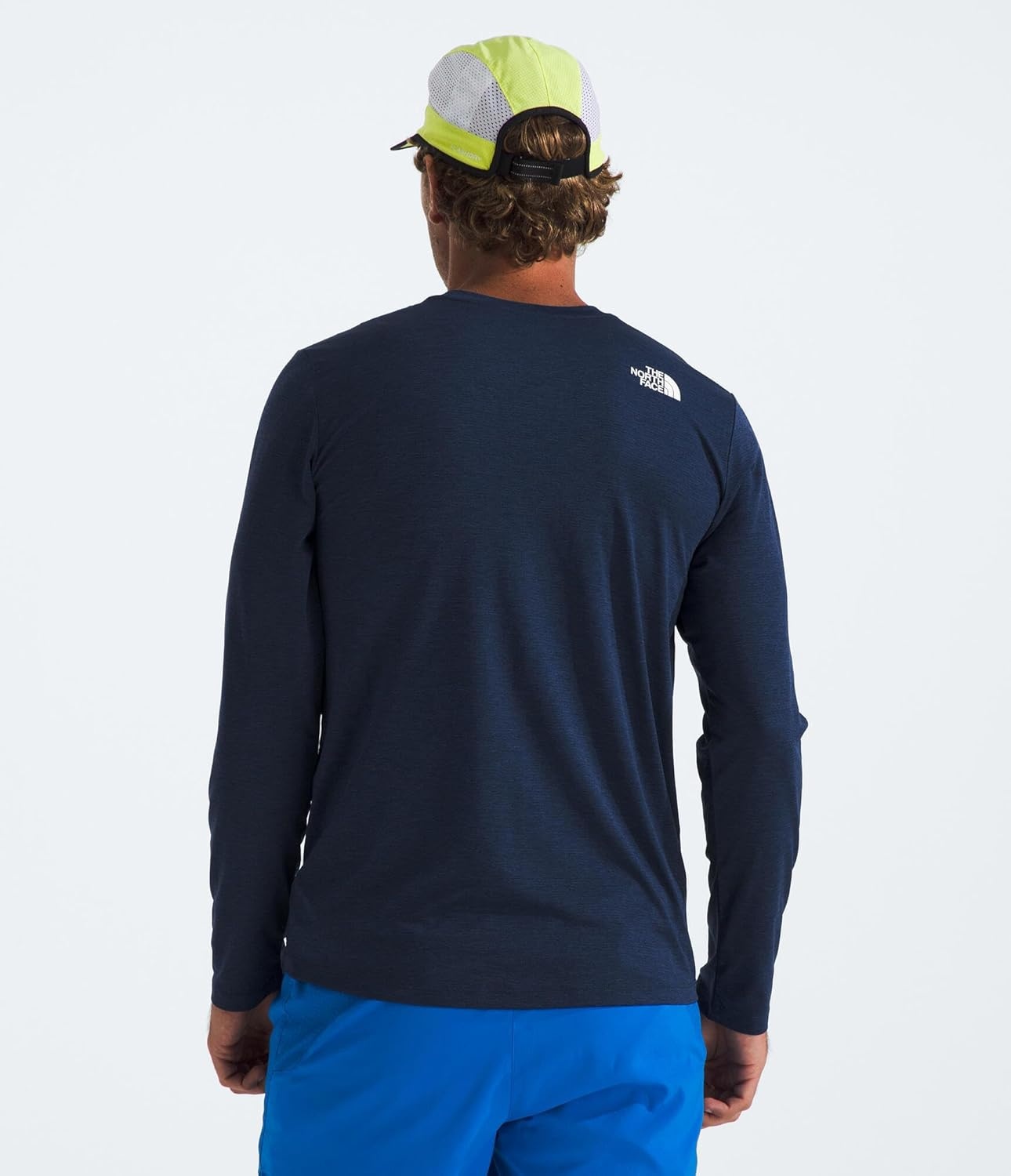 image:imageTHE NORTH FACE Mens 247 Longsleeve Tee Lightweight Athletic Shirt With Moisture Wicking Flashdry TechnologySummit Navy Dark Heather