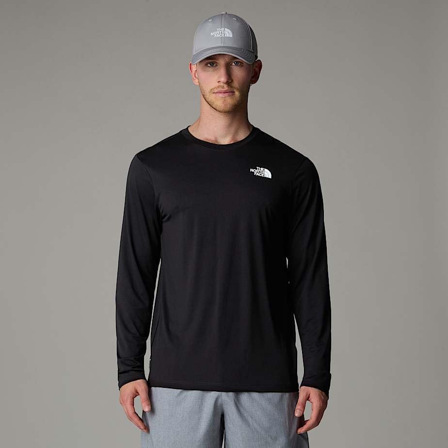 image:imageTHE NORTH FACE Mens 247 Longsleeve Tee Lightweight Athletic Shirt With Moisture Wicking Flashdry TechnologyTnf Black
