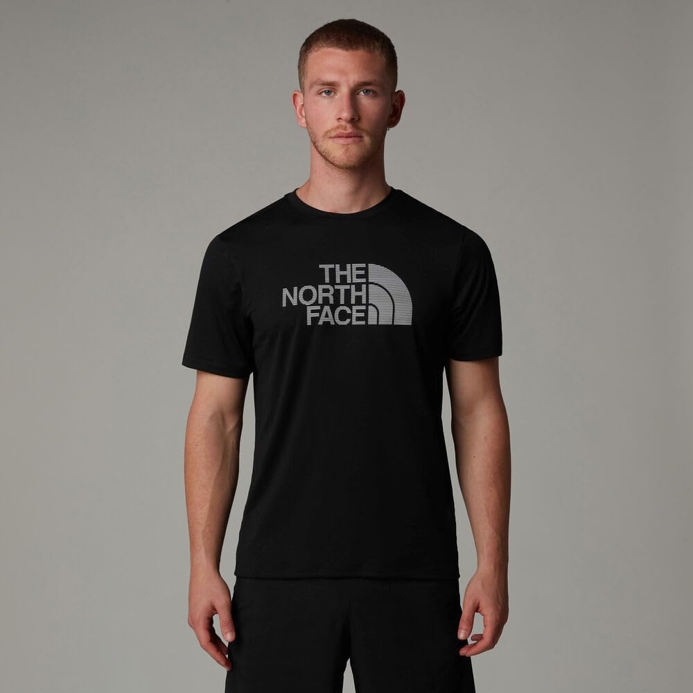 image:imageTHE NORTH FACE Mens 247 Shortsleeve Easy Tee Lightweight Shirt With Flashdry Technology Forward Set Side SeamsTnf Black