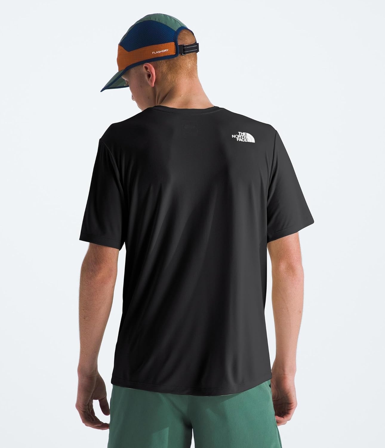 image:imageTHE NORTH FACE Mens 247 Shortsleeve Easy Tee Lightweight Shirt With Flashdry Technology Forward Set Side SeamsTnf Black