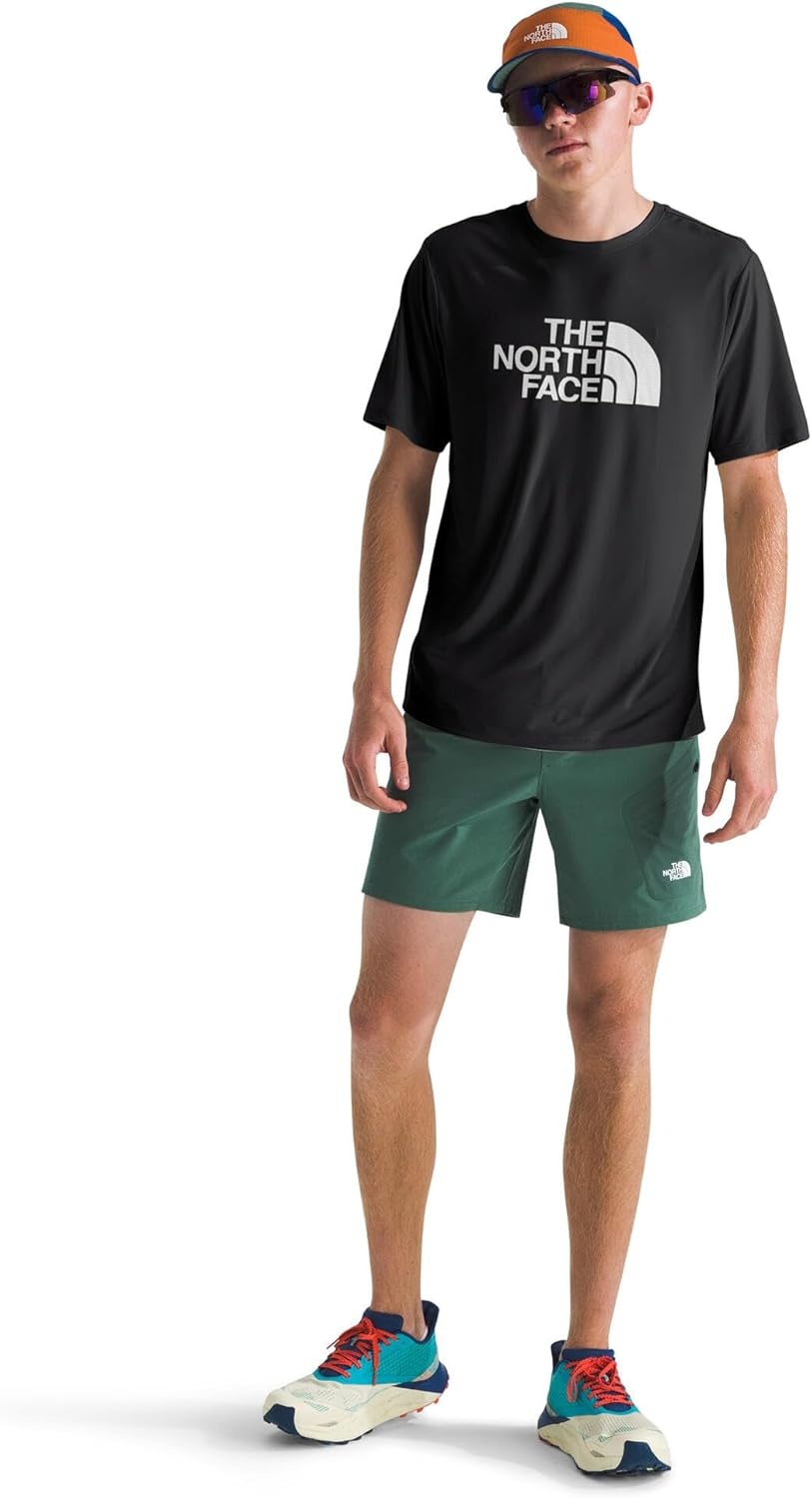 image:imageTHE NORTH FACE Mens 247 Shortsleeve Easy Tee Lightweight Shirt With Flashdry Technology Forward Set Side SeamsTnf Black