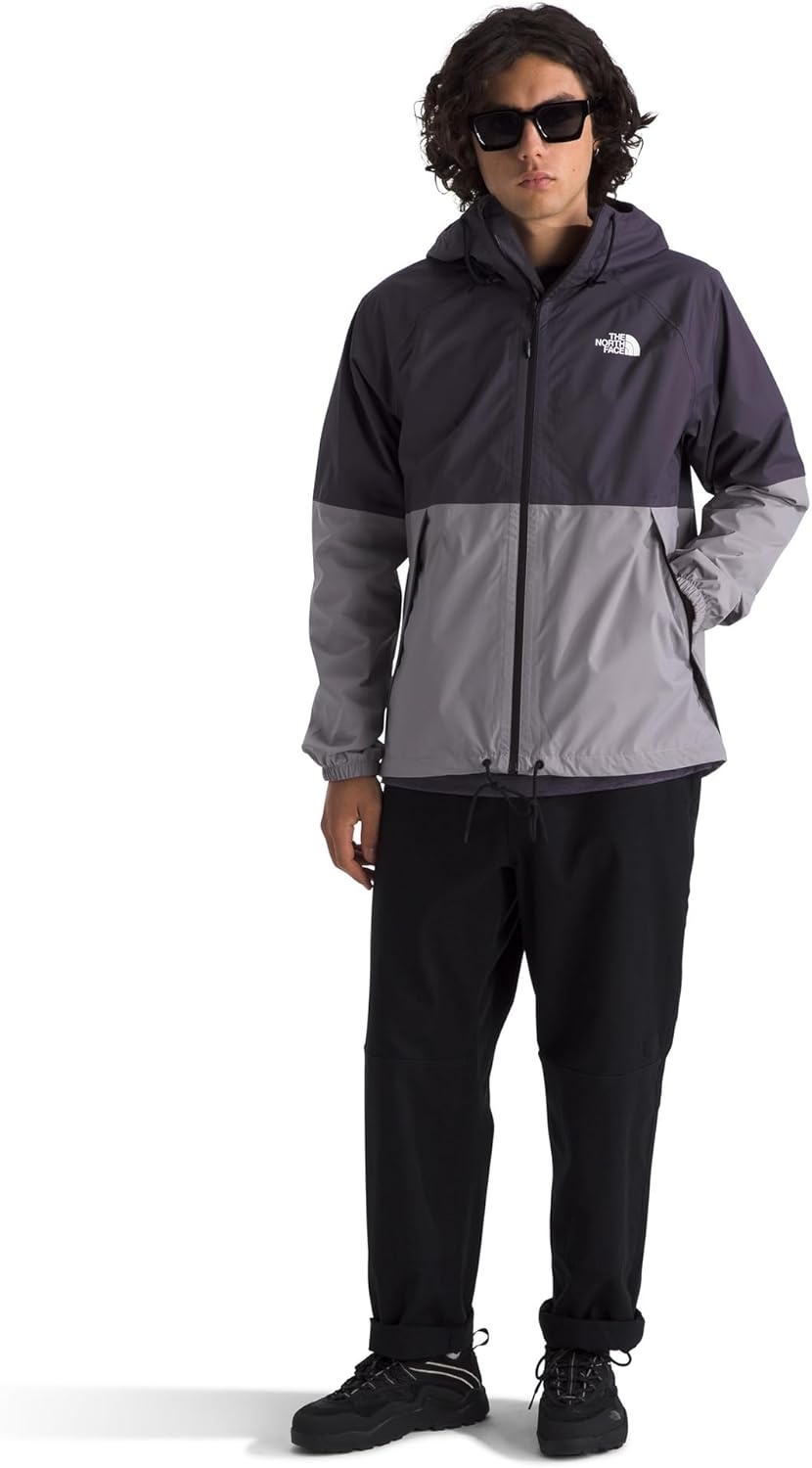 image:imageTHE NORTH FACE Mens Antora Rain Hoodie Windproof amp Waterproof With Adjustable Hood Drawcord HemEndless DuskTranscendent Grey