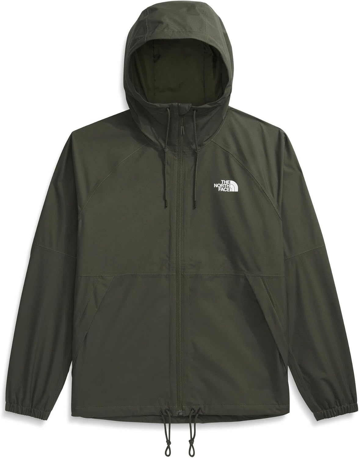 image:imageTHE NORTH FACE Mens Antora Rain Hoodie Windproof amp Waterproof With Adjustable Hood Drawcord HemNew Taupe Green