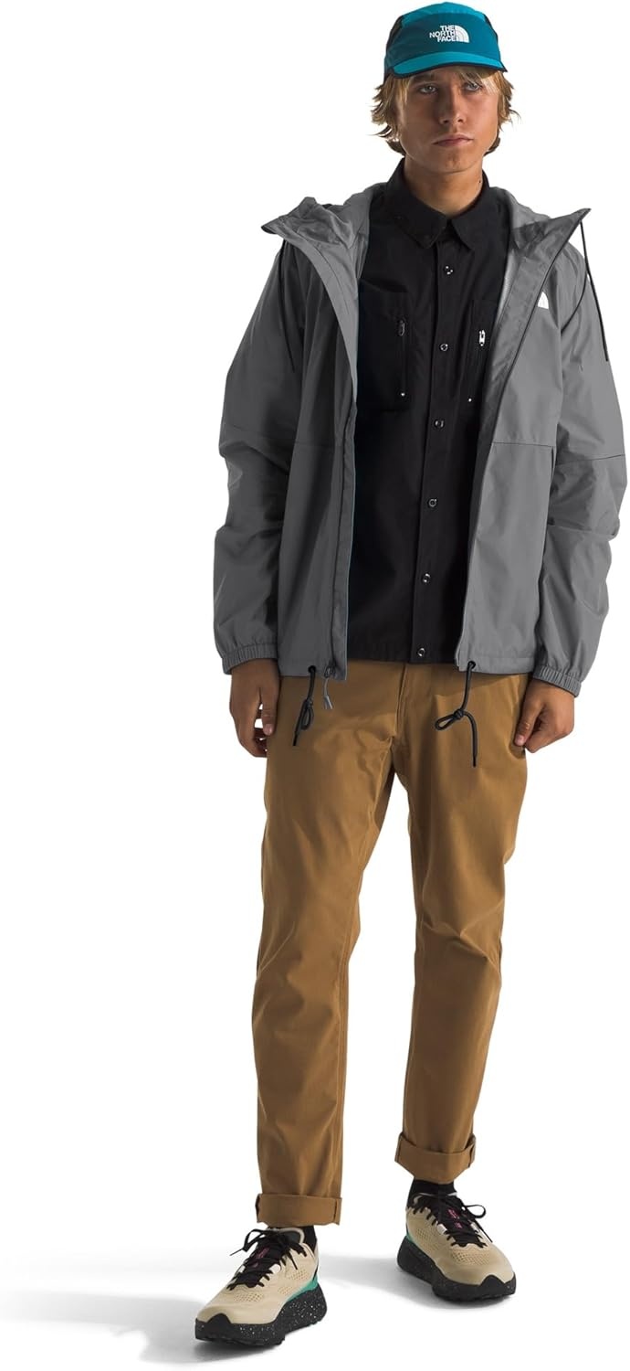 image:imageTHE NORTH FACE Mens Antora Rain Hoodie Windproof amp Waterproof With Adjustable Hood Drawcord HemSmoked Pearlnpf