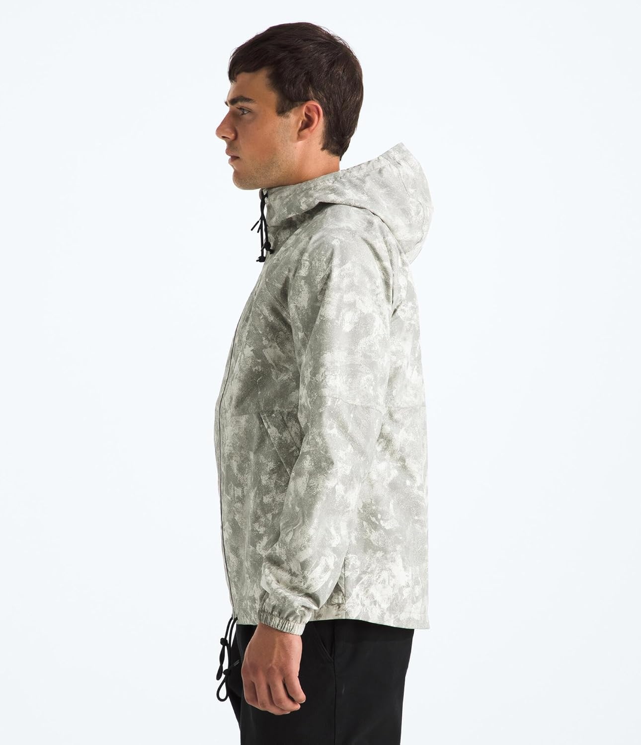 image:imageTHE NORTH FACE Mens Antora Rain Hoodie Windproof amp Waterproof With Adjustable Hood Drawcord HemStone Slab Chalk Texture Print