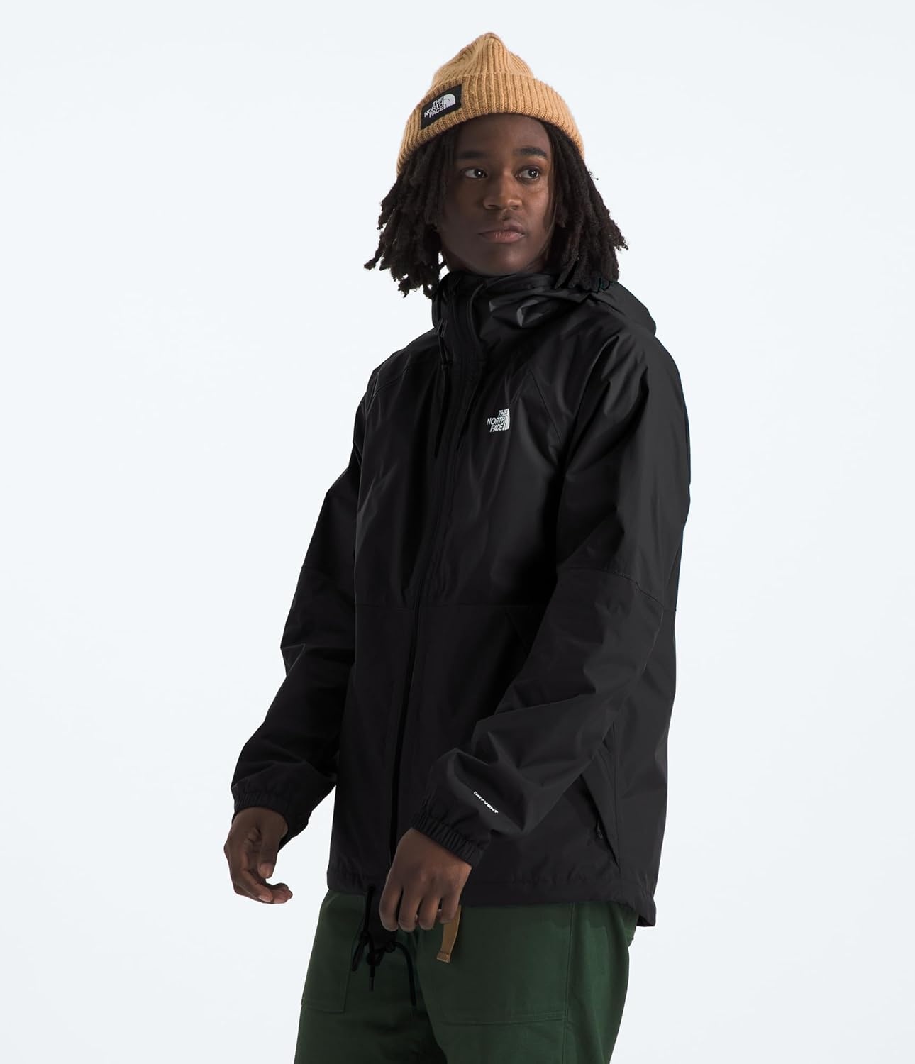 image:imageTHE NORTH FACE Mens Antora Rain Hoodie Windproof amp Waterproof With Adjustable Hood Drawcord HemTnf Blacknpf