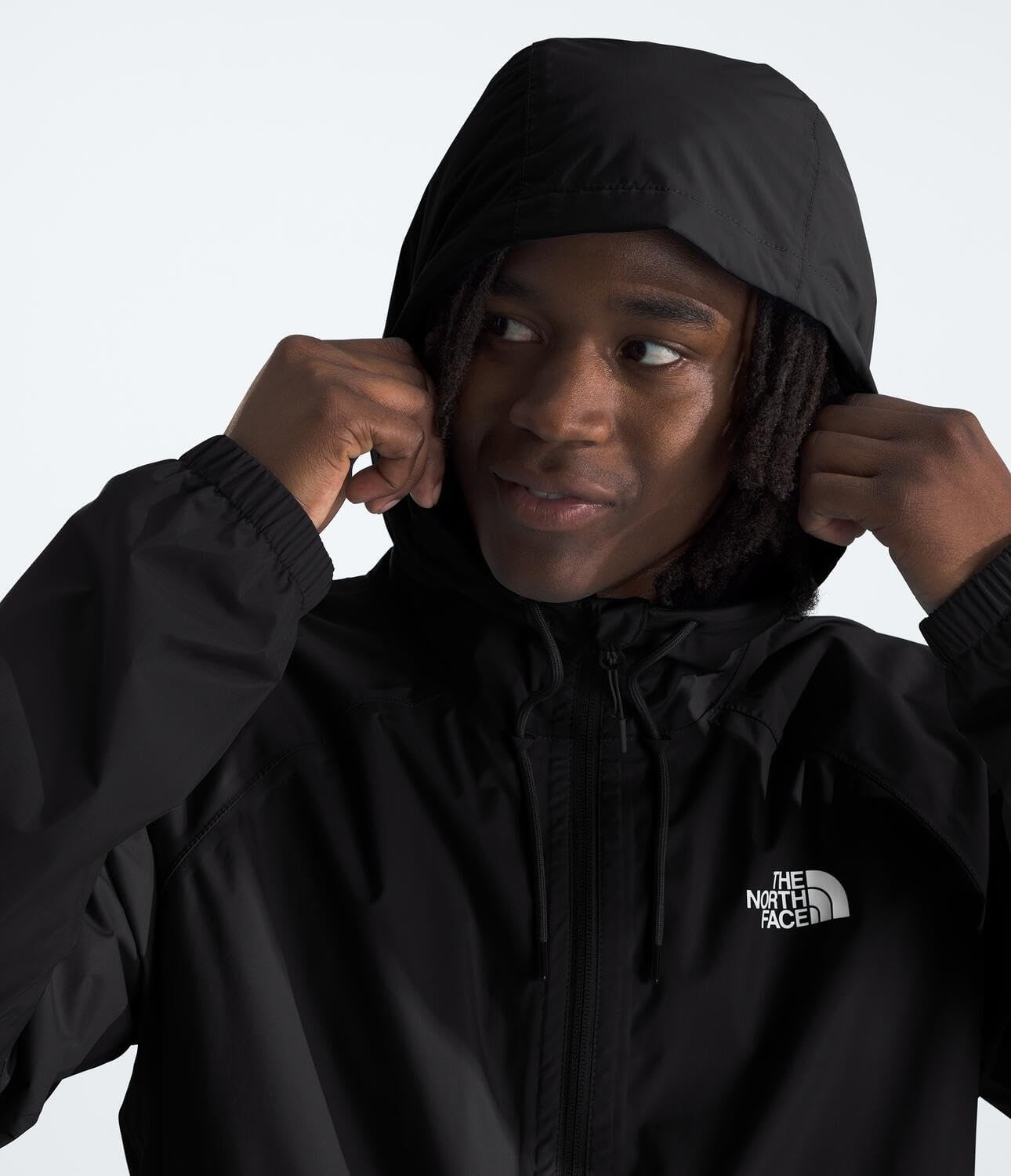 image:imageTHE NORTH FACE Mens Antora Rain Hoodie Windproof amp Waterproof With Adjustable Hood Drawcord HemTnf Blacknpf