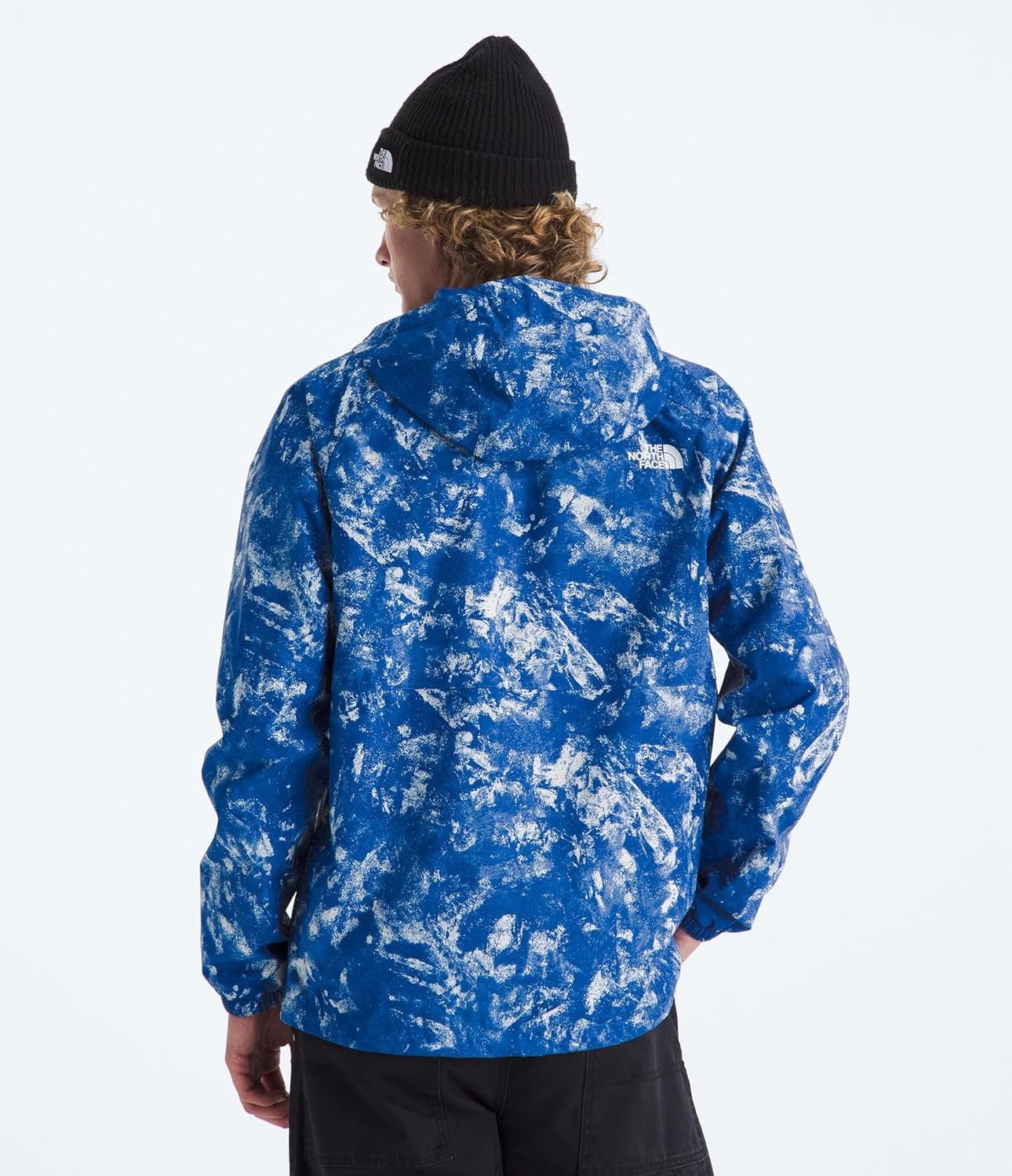 image:imageTHE NORTH FACE Mens Antora Rain Hoodie Windproof amp Waterproof With Adjustable Hood Drawcord HemTnf Blue Chalk Texture Print
