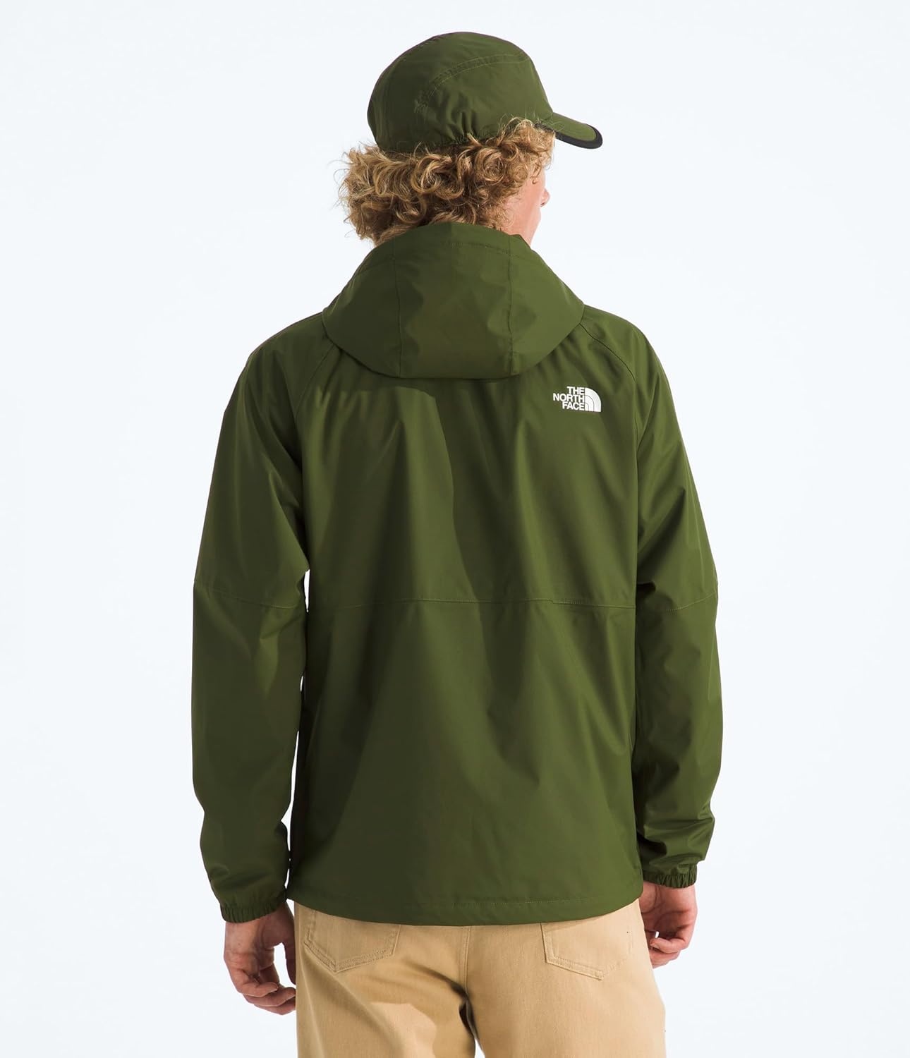 image:imageTHE NORTH FACE Mens Antora Rain Hoodie Windproof amp Waterproof With Adjustable Hood Drawcord HemWoodland Green