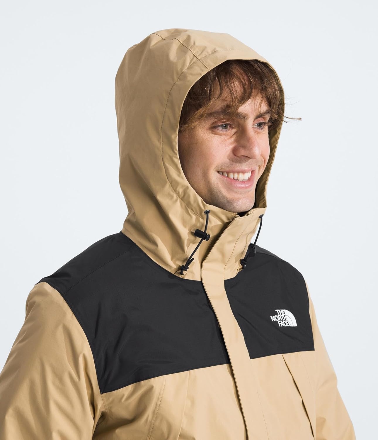 image:imageTHE NORTH FACE Mens Antora Triclimate Jacket Waterproof Shell Warm Inner Fleece Layer Adjustable 3 Piece HoodKhaki StoneTnf Black