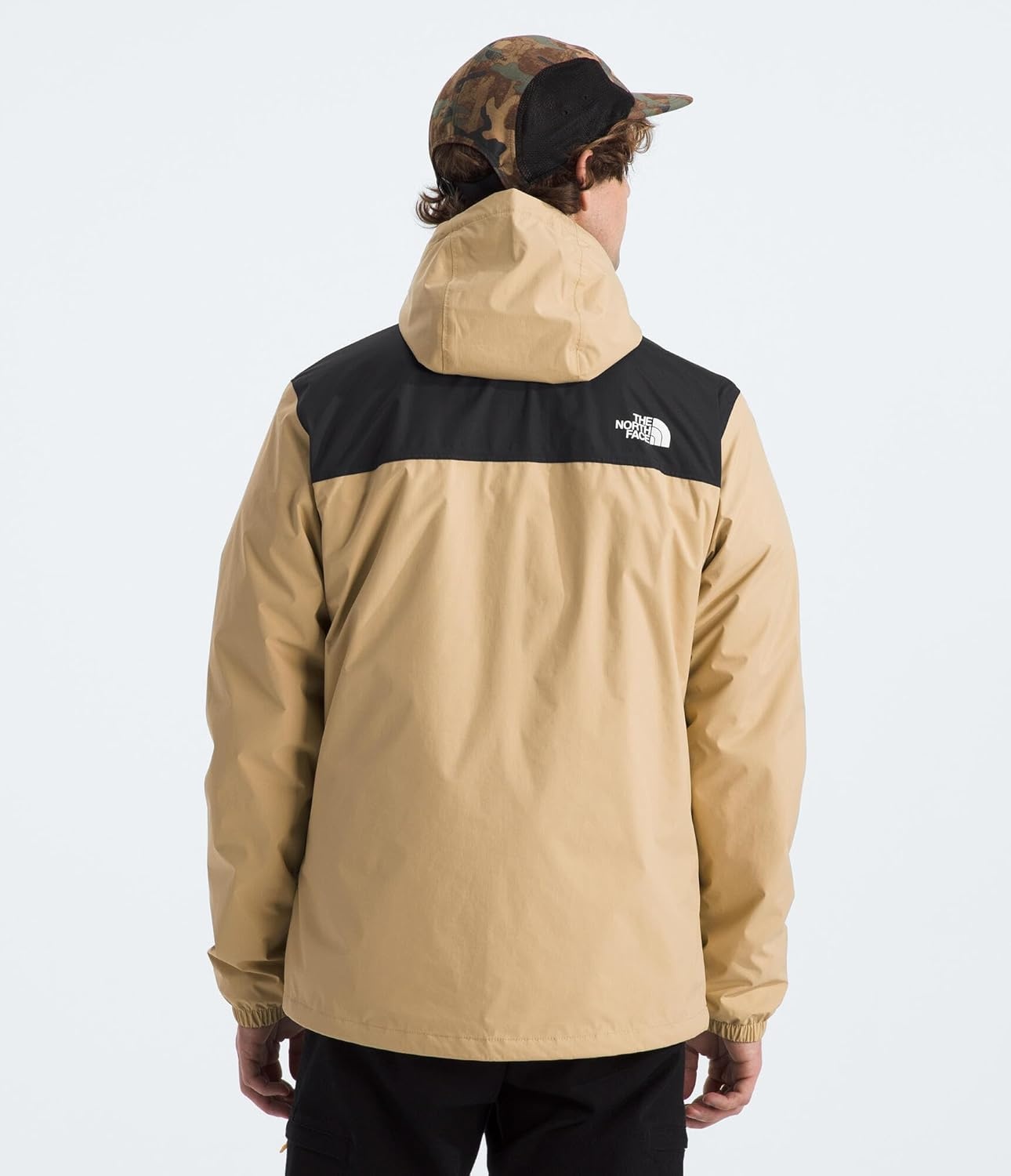 image:imageTHE NORTH FACE Mens Antora Triclimate Jacket Waterproof Shell Warm Inner Fleece Layer Adjustable 3 Piece HoodKhaki StoneTnf Black