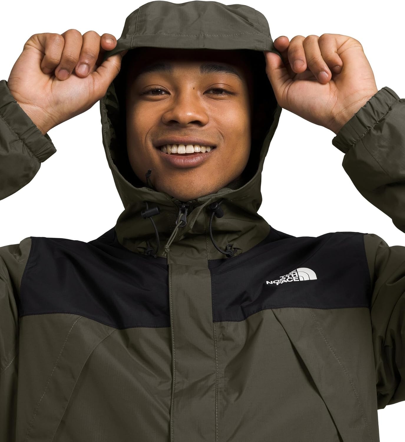 image:imageTHE NORTH FACE Mens Antora Triclimate Jacket Waterproof Shell Warm Inner Fleece Layer Adjustable 3 Piece HoodNew Taupe GreenTnf Blacknpf