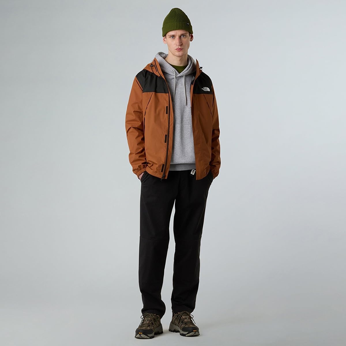 image:imageTHE NORTH FACE Mens Antora Waterproof Jacket Standard and Big SizeBurnt UmberTnf Black