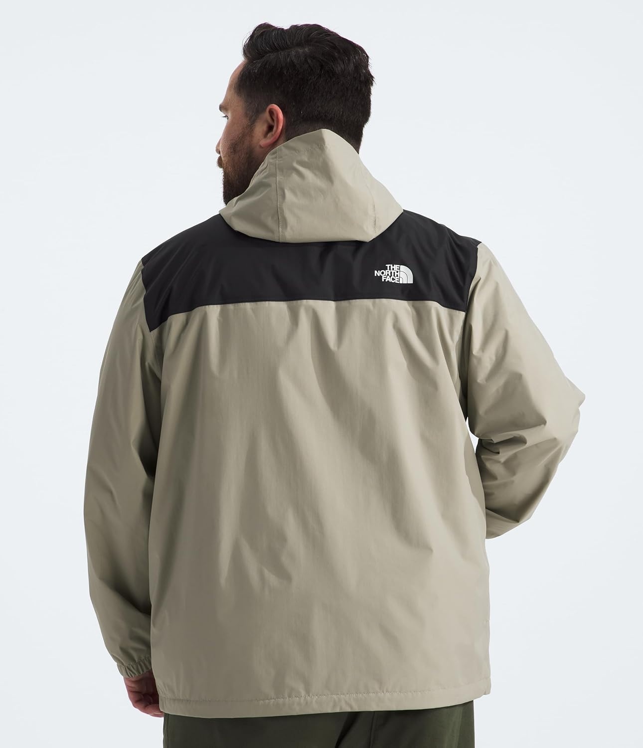image:imageTHE NORTH FACE Mens Antora Waterproof Jacket Standard and Big SizeClay GreyTnf Black