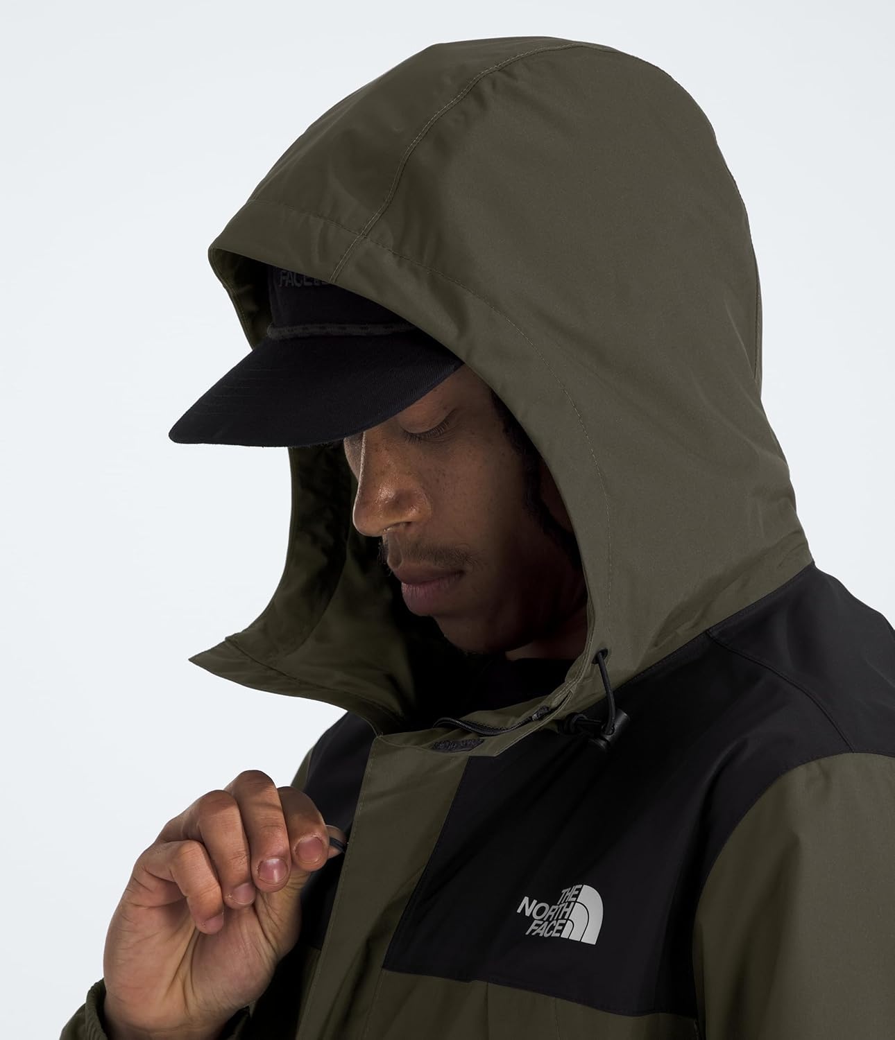 image:imageTHE NORTH FACE Mens Antora Waterproof Jacket Standard and Big SizeNew Taupe GreenTnf Black