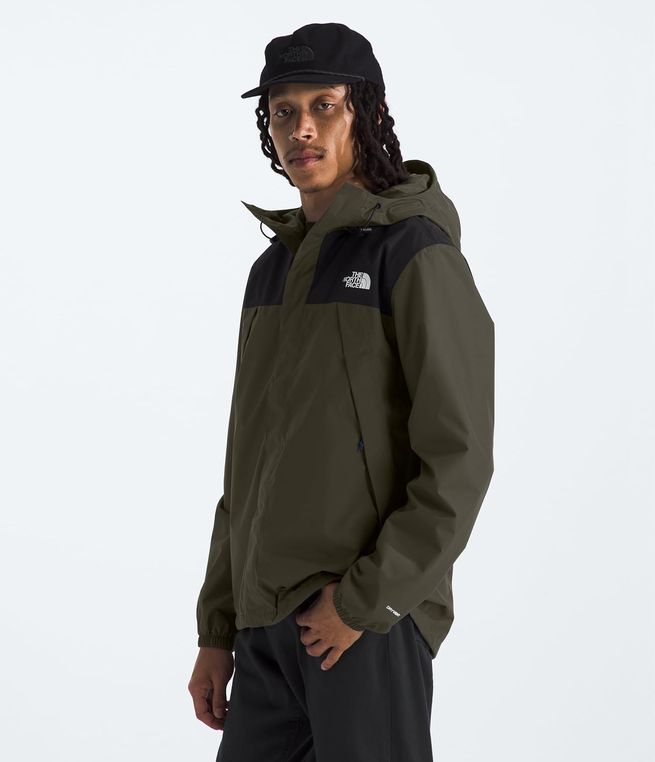 image:imageTHE NORTH FACE Mens Antora Waterproof Jacket Standard and Big SizeNew Taupe GreenTnf Black