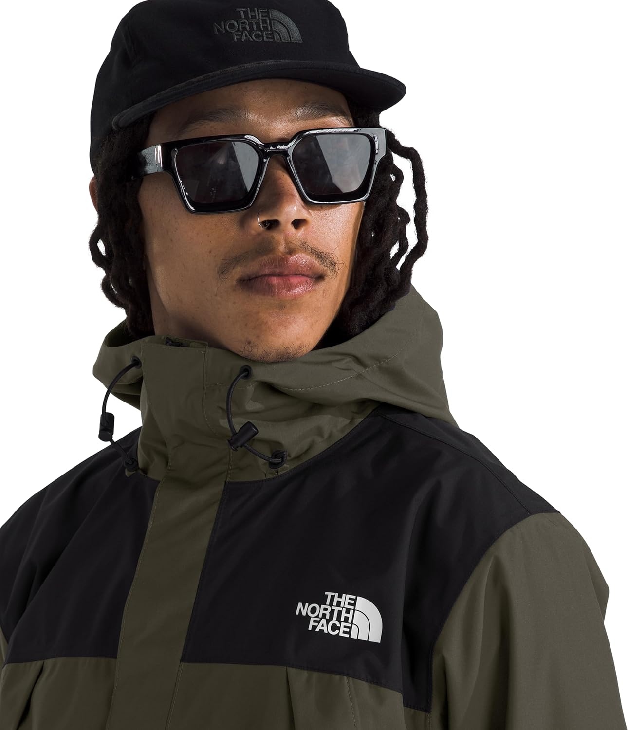 image:imageTHE NORTH FACE Mens Antora Waterproof Jacket Standard and Big SizeNew Taupe GreenTnf Black